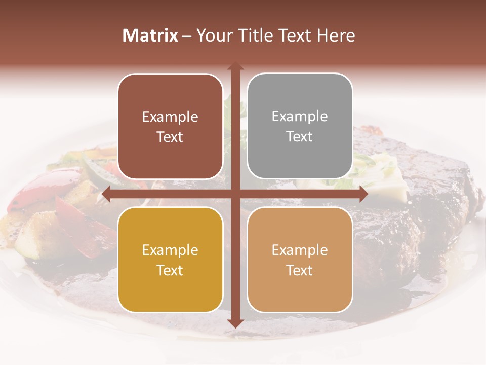 Steak On A Plate PowerPoint Template
