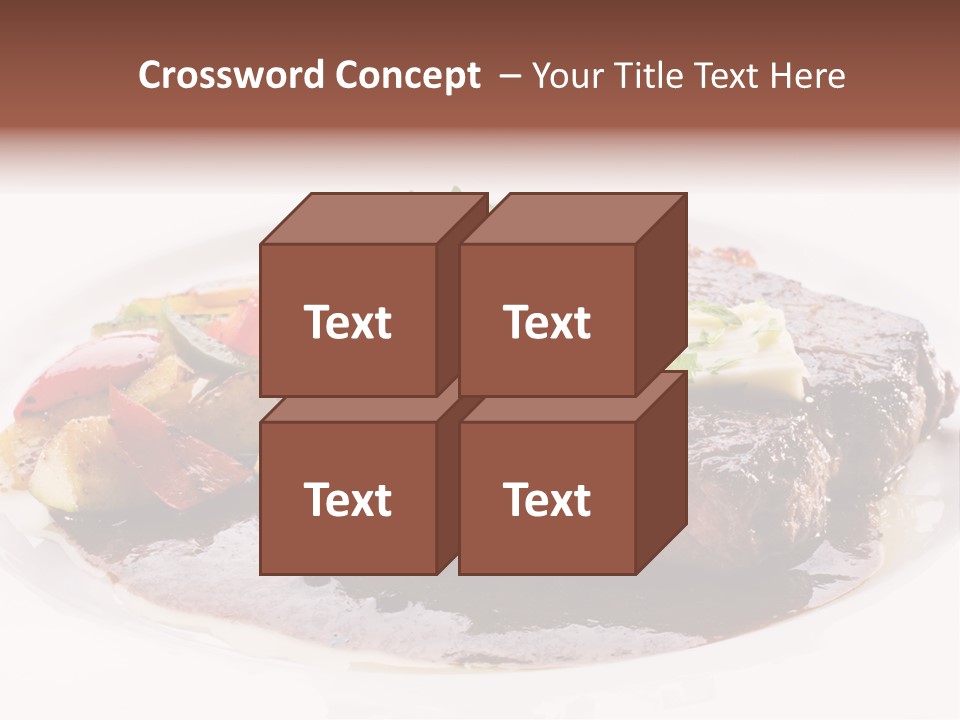 Steak On A Plate PowerPoint Template