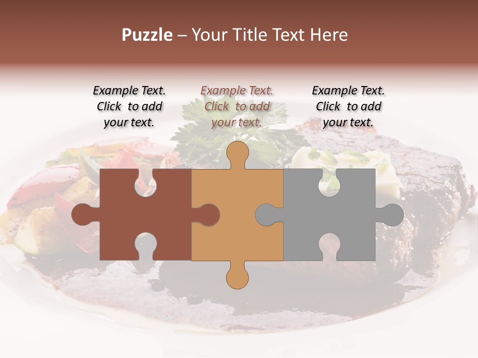 Steak On A Plate PowerPoint Template