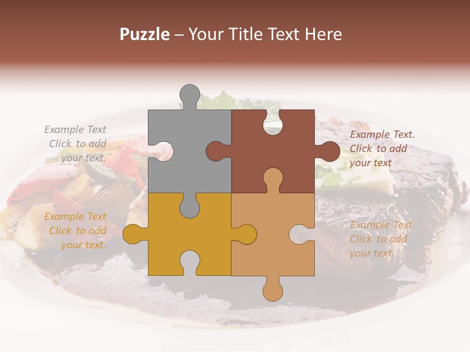 Steak On A Plate PowerPoint Template
