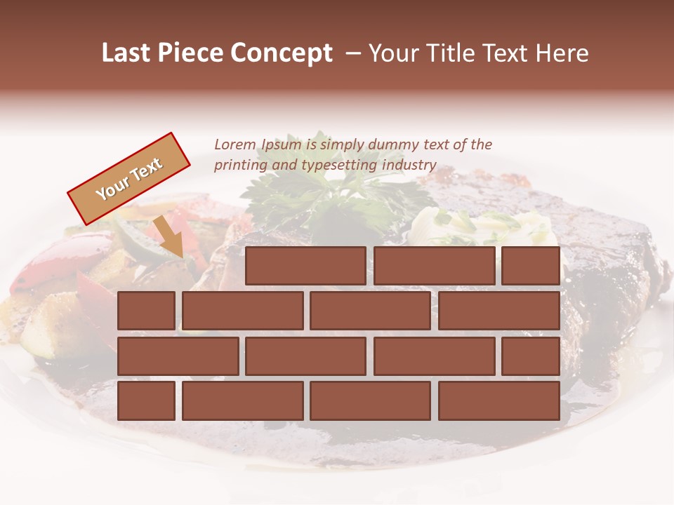 Steak On A Plate PowerPoint Template