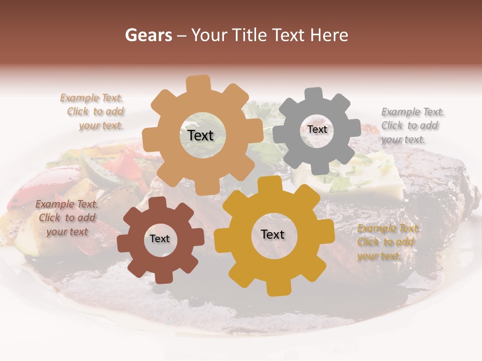 Steak On A Plate PowerPoint Template
