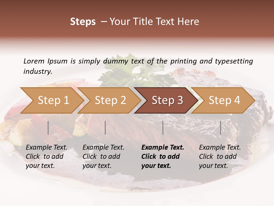 Steak On A Plate PowerPoint Template