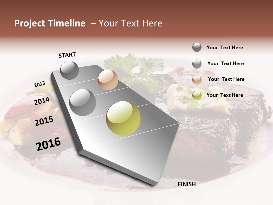 Steak On A Plate PowerPoint Template