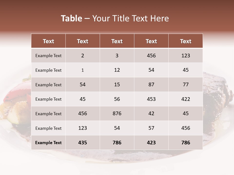 Steak On A Plate PowerPoint Template
