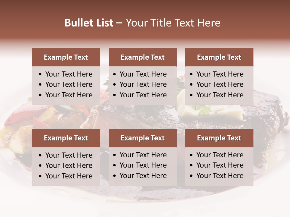 Steak On A Plate PowerPoint Template