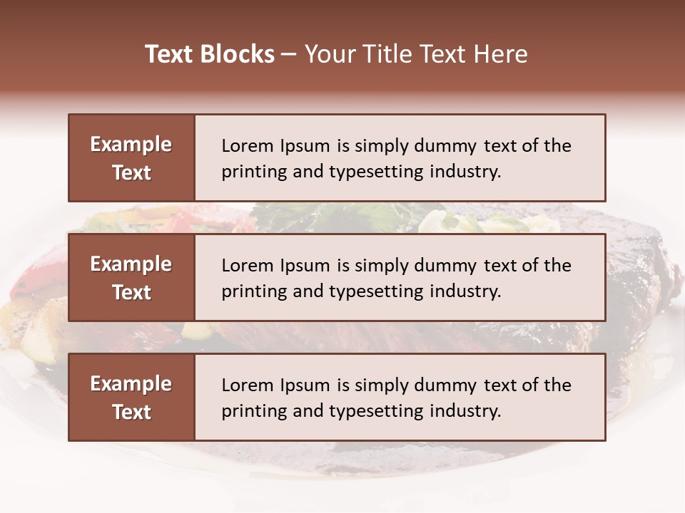 Steak On A Plate PowerPoint Template