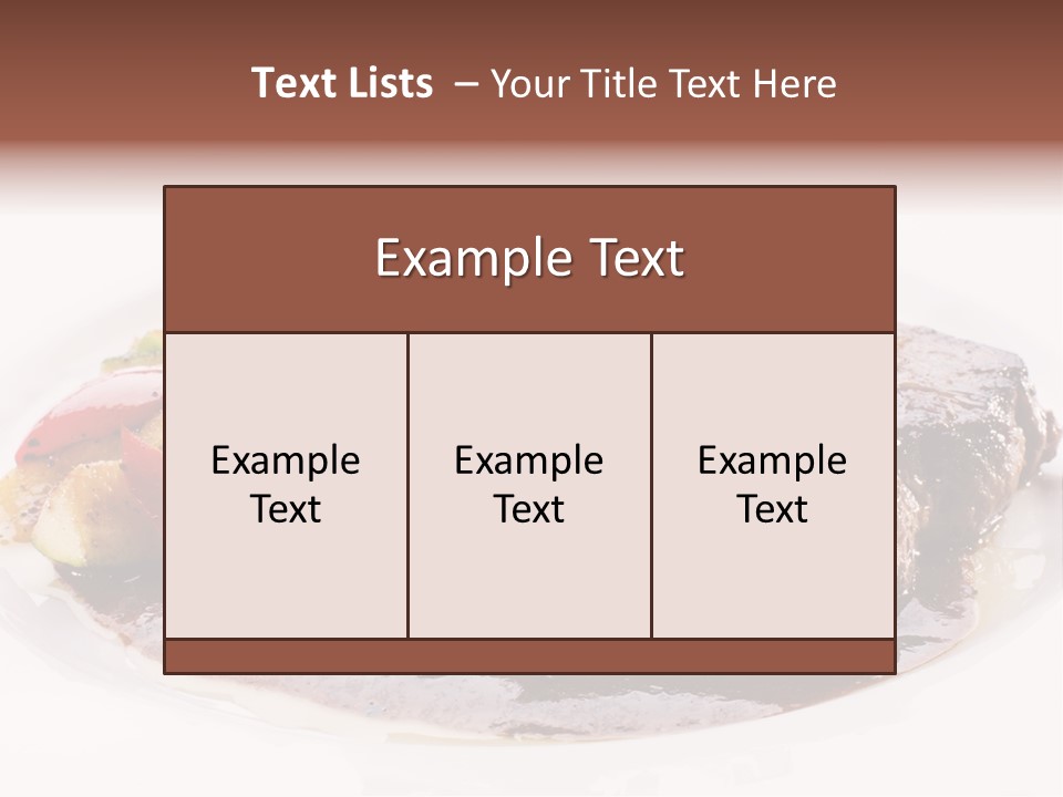 Steak On A Plate PowerPoint Template