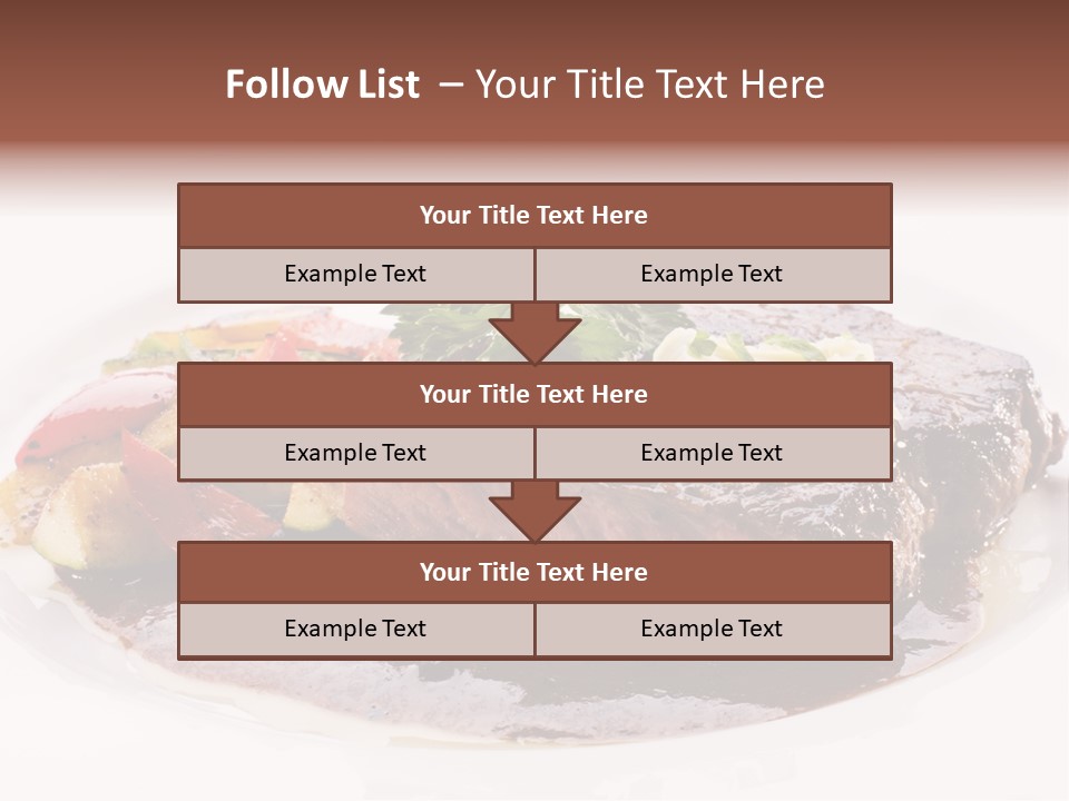 Steak On A Plate PowerPoint Template