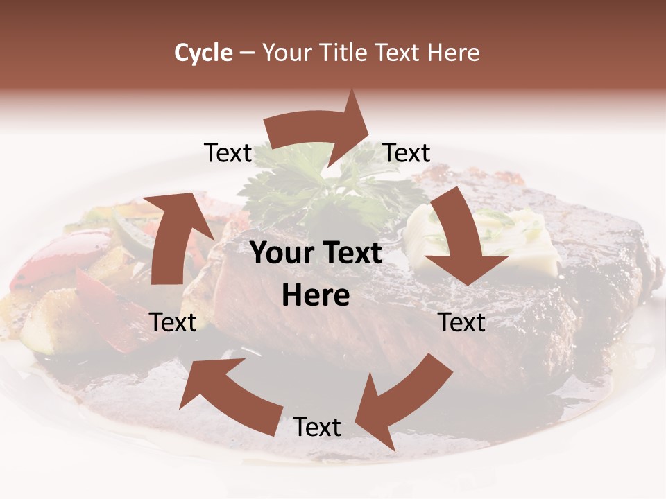 Steak On A Plate PowerPoint Template