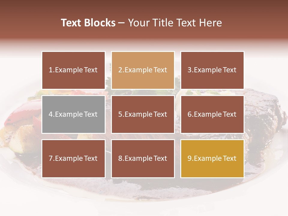 Steak On A Plate PowerPoint Template