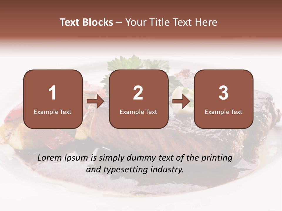 Steak On A Plate PowerPoint Template