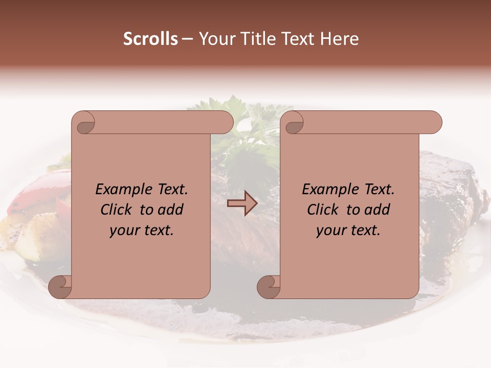 Steak On A Plate PowerPoint Template