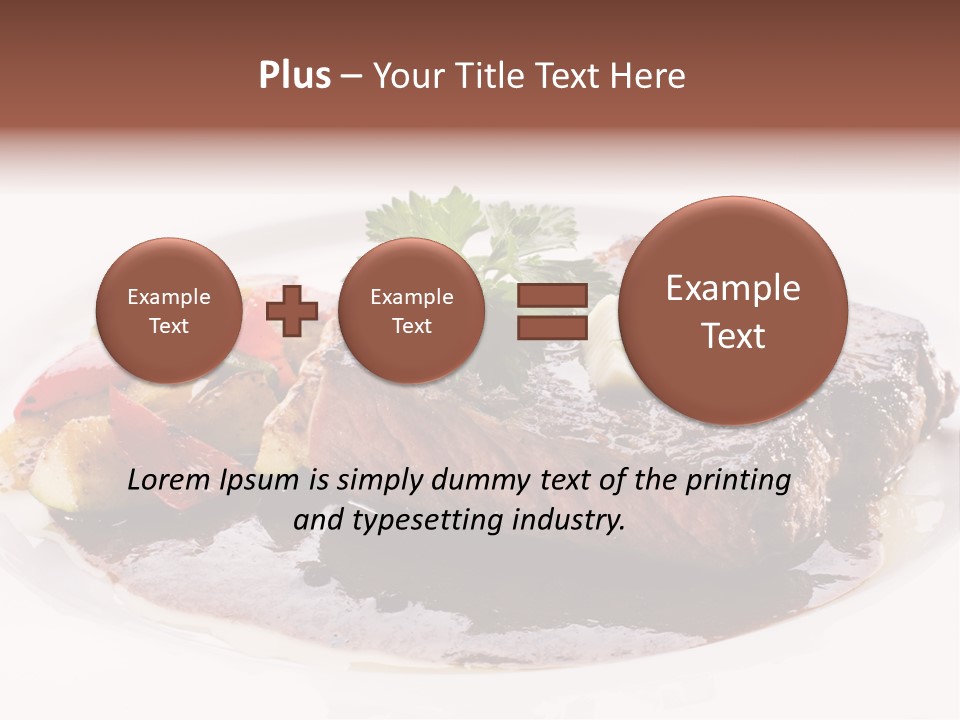 Steak On A Plate PowerPoint Template