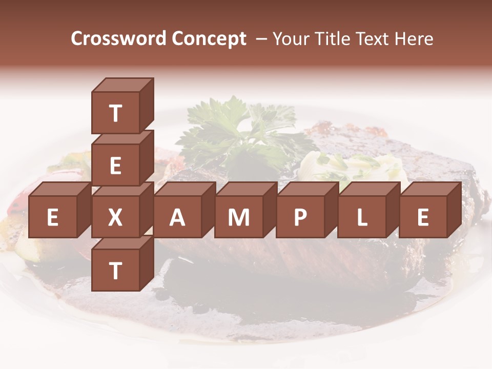 Steak On A Plate PowerPoint Template