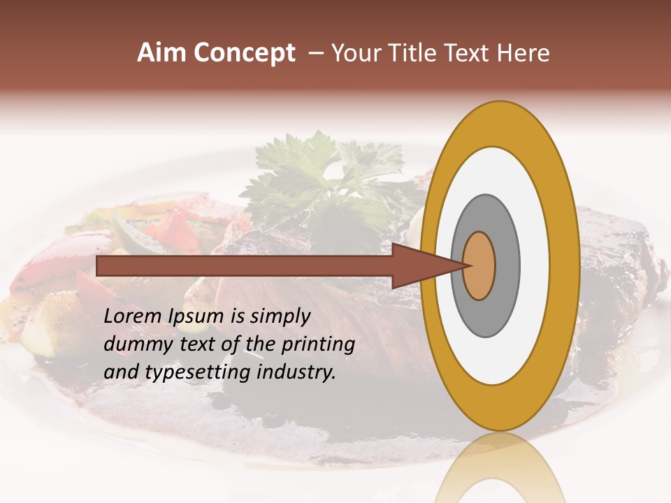 Steak On A Plate PowerPoint Template