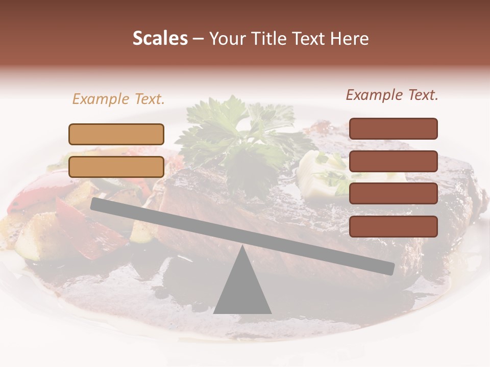 Steak On A Plate PowerPoint Template