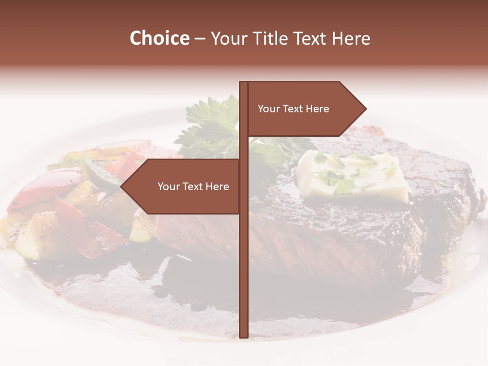 Steak On A Plate PowerPoint Template