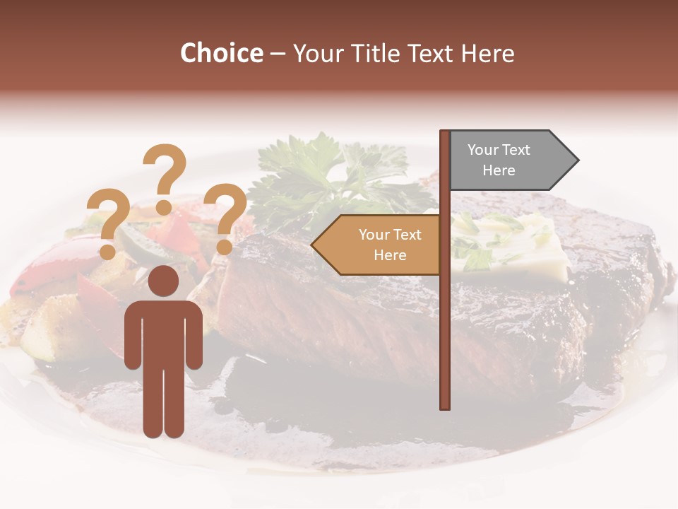 Steak On A Plate PowerPoint Template