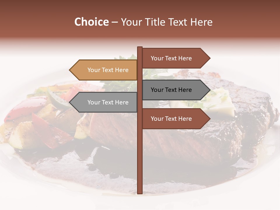 Steak On A Plate PowerPoint Template