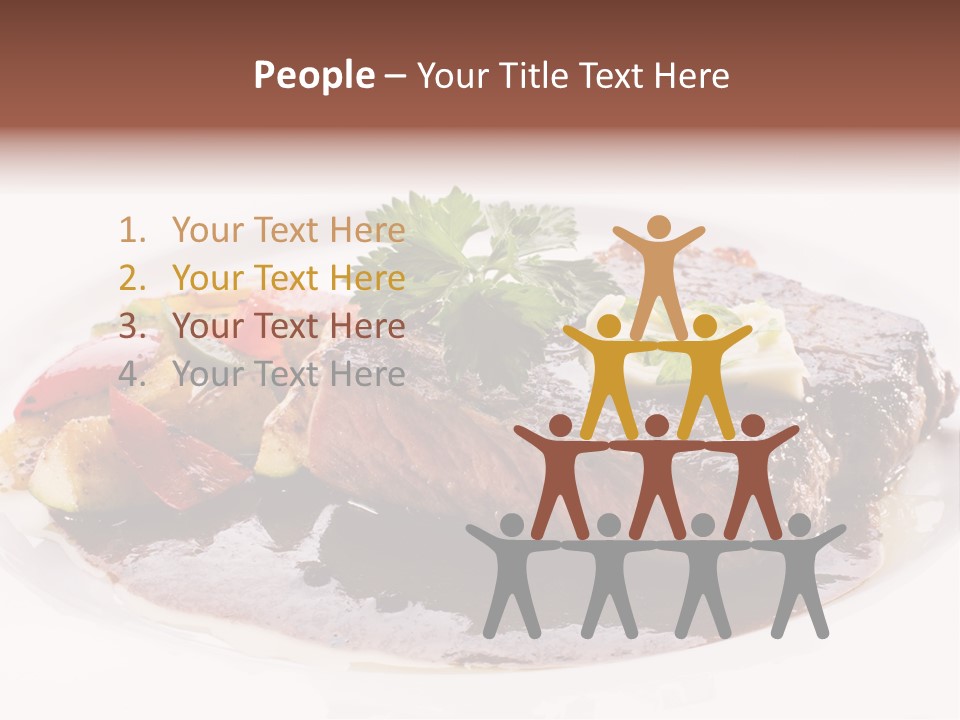 Steak On A Plate PowerPoint Template
