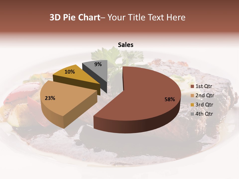 Steak On A Plate PowerPoint Template