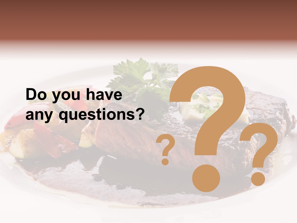 Steak On A Plate PowerPoint Template