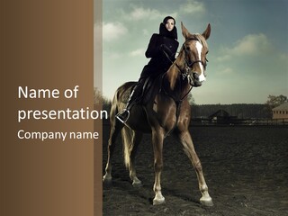 Rider Horse PowerPoint Template