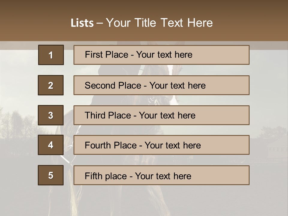 Rider Horse PowerPoint Template