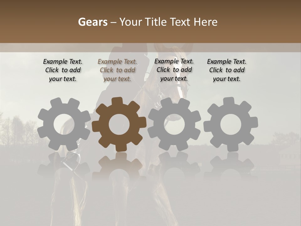 Rider Horse PowerPoint Template