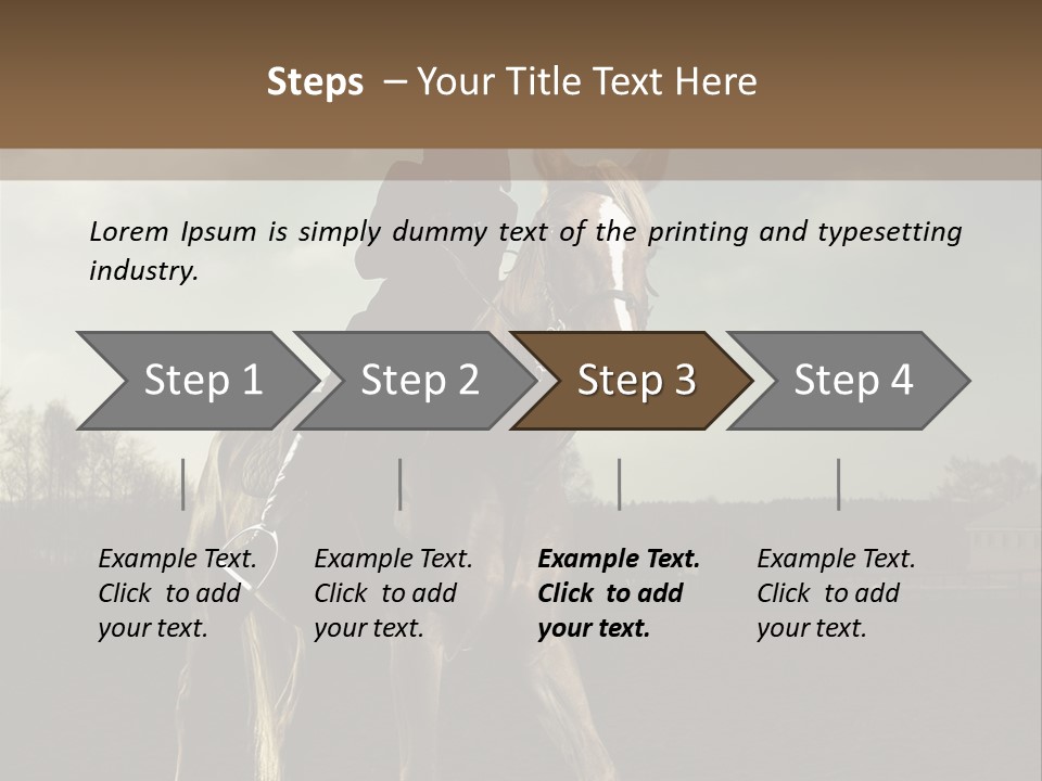 Rider Horse PowerPoint Template