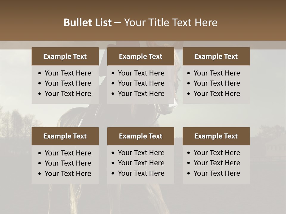 Rider Horse PowerPoint Template