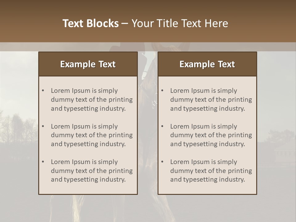Rider Horse PowerPoint Template