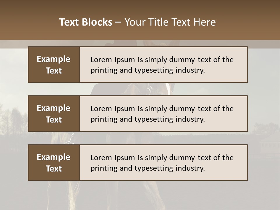 Rider Horse PowerPoint Template