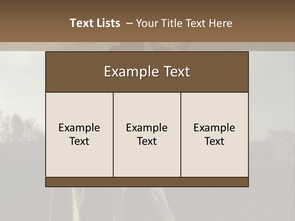 Rider Horse PowerPoint Template