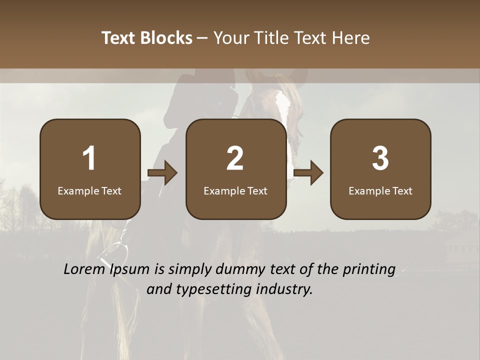 Rider Horse PowerPoint Template