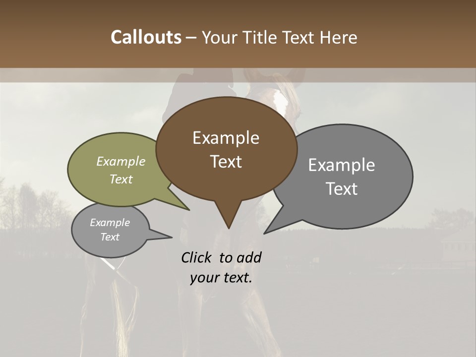 Rider Horse PowerPoint Template