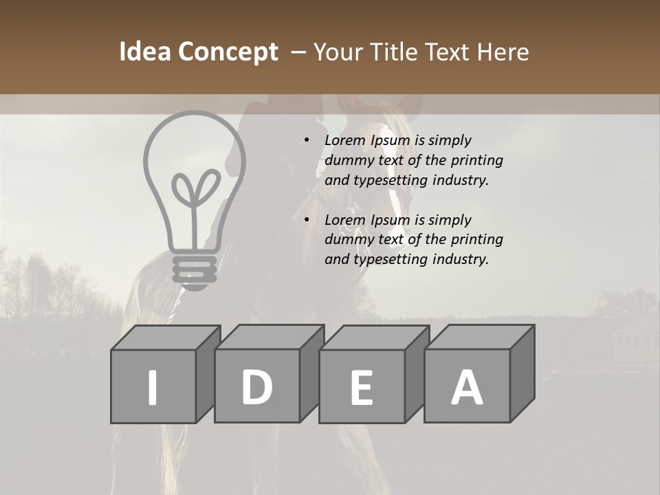 Rider Horse PowerPoint Template