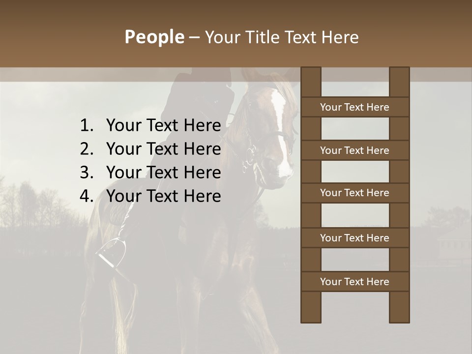 Rider Horse PowerPoint Template