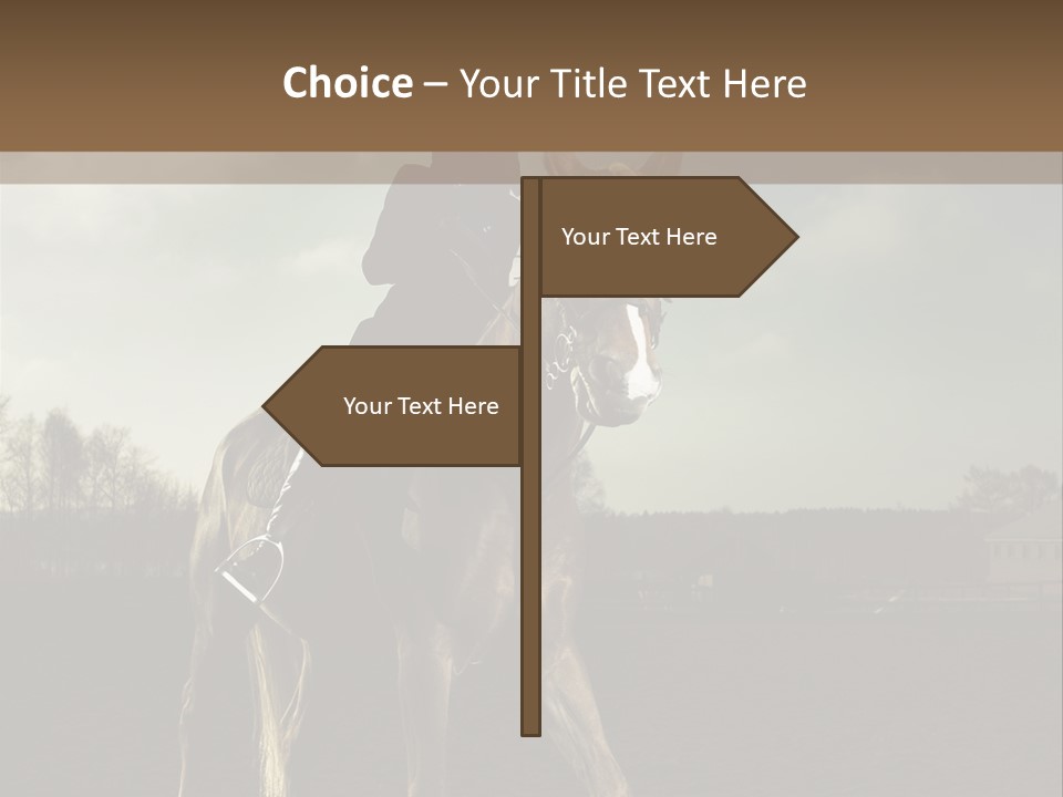 Rider Horse PowerPoint Template