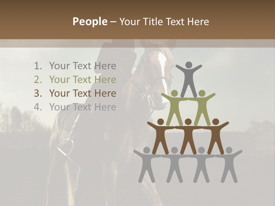 Rider Horse PowerPoint Template