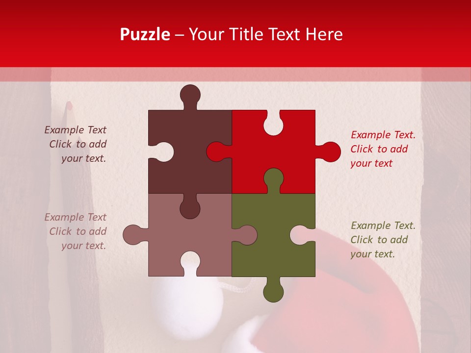 Letter Message Claus PowerPoint Template