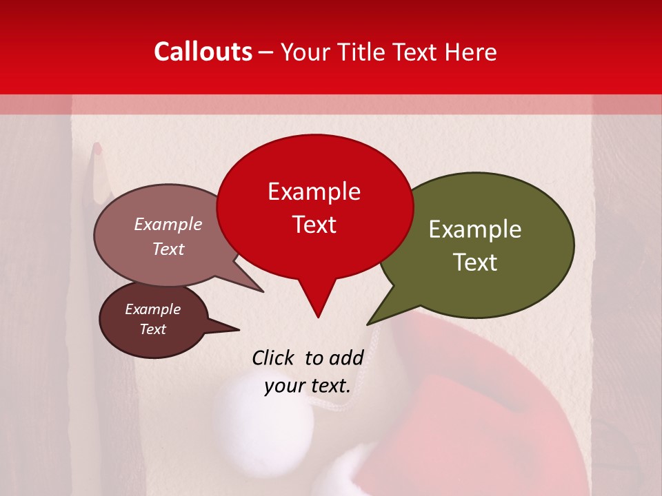 Letter Message Claus PowerPoint Template