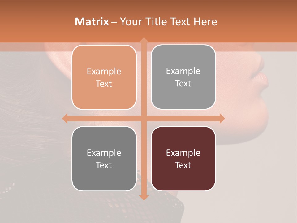 Calm Eyes Black PowerPoint Template