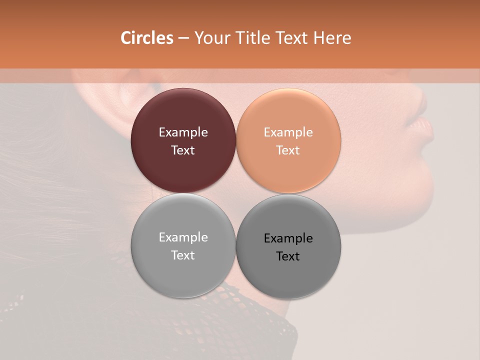Calm Eyes Black PowerPoint Template