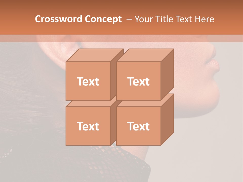 Calm Eyes Black PowerPoint Template