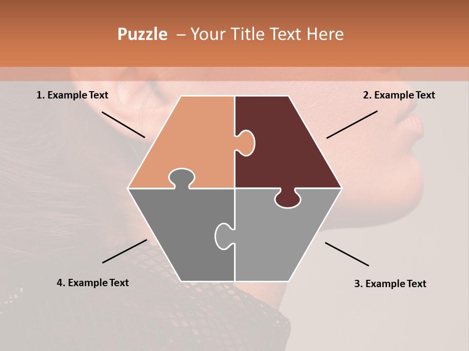 Calm Eyes Black PowerPoint Template