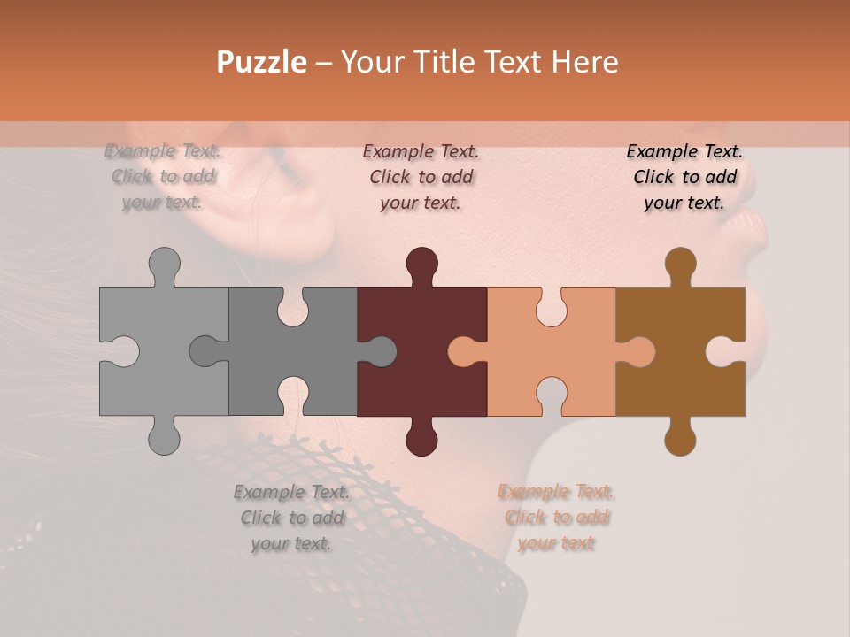 Calm Eyes Black PowerPoint Template