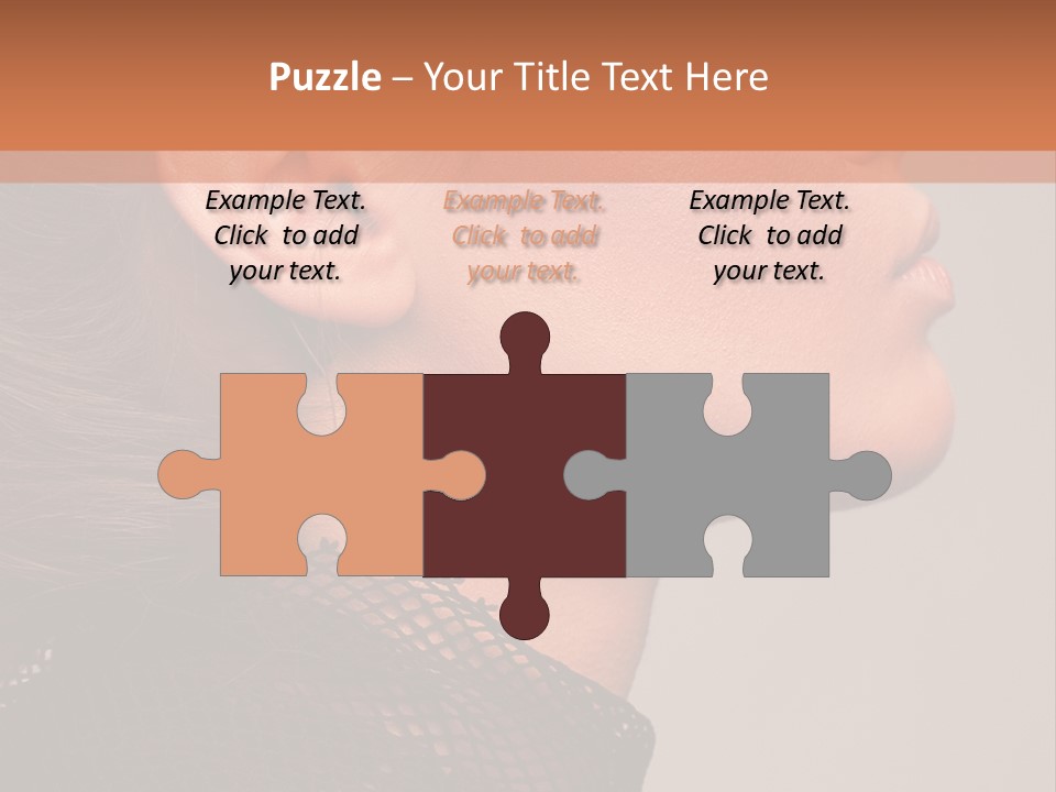 Calm Eyes Black PowerPoint Template