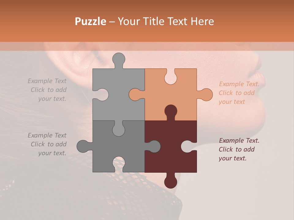 Calm Eyes Black PowerPoint Template
